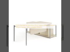 FLEX Managerial Executive Work Station Office Furniture Elegant Design With Lockable Drawers