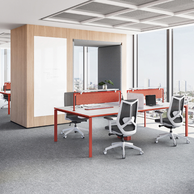 satın al MC3.0 Şık Tasarım Gizlilik Panelleri ve Pegboard ile 4 Koltuklu Ofis Çalışma İstasyonu online manufacture