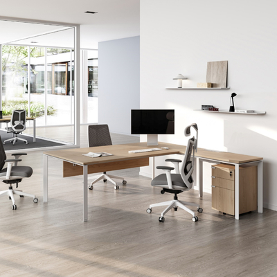 satın al MC3.0 Ergonomik özel boyutlu Ofis Yöneticisi Masa geniş masa alanı olan L şeklindeki masa online manufacture