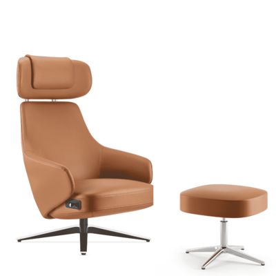 Executive Recliner Chair PU Deri Ergonomik Yüksek Sırt Salon Koltukları DOHA