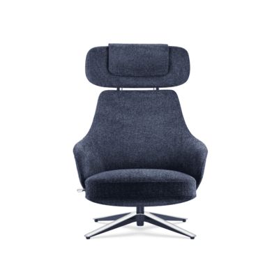 Ergonomik Çarşamba Sandalye kumaş döşenmiş Modern Lounge Koltuklar Rahat Yüksek Sırt DOHA